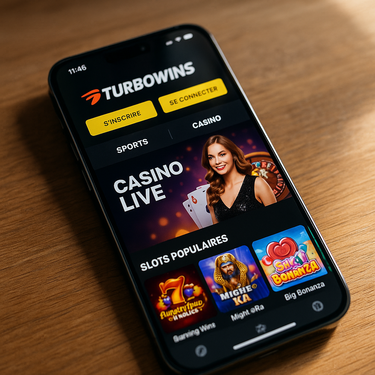 TurboWins Casino - Interface Mobile - Jeu Responsive
